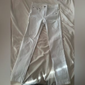 Rag & Bone Mid Rise White Skinny Jeans